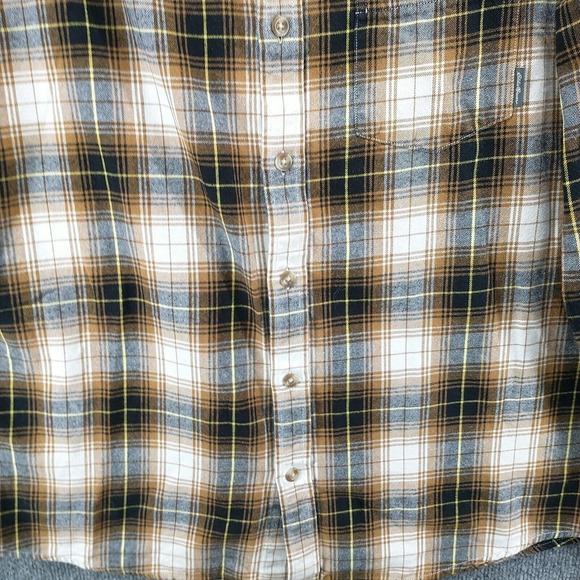 Eddie Bauer Men's Flannel Button-Down Shirt Multi Large Plaid Long Sleeve Cotton - Picture 5 of 13